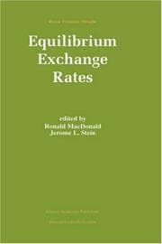 Tapa de Equilibrium exchange rates