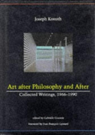 Tapa de Art after philosophy and after