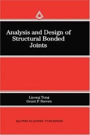 Tapa de Analysis and design of structural bonded joints
