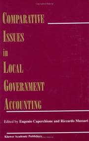 Tapa de Comparative issues in local government accounting