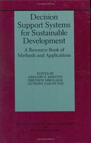 Tapa de Decision support systems for sustainable development