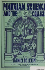 Tapa de Marxian Science and the Colleges