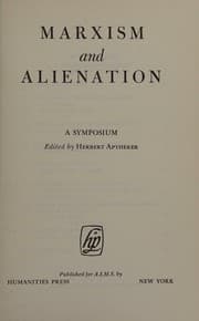 Tapa de Marxism and alienation