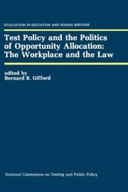 Tapa de Test policy and the politics of opportunity allocation
