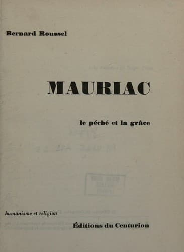 Tapa de Mauriac