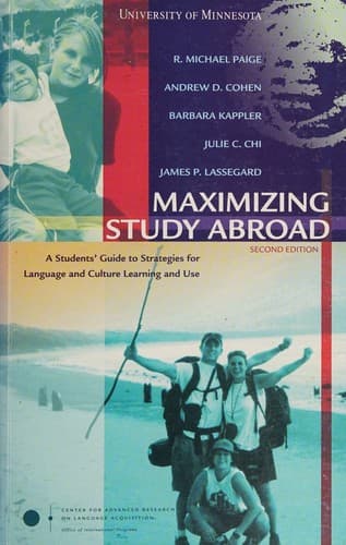 Tapa de Maximizing study abroad