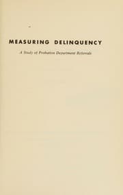 Tapa de Measuring delinquency