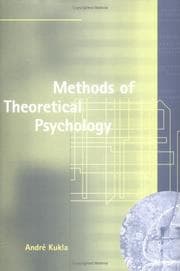 Tapa de Methods of theoretical psychology