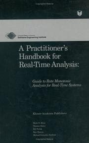 Tapa de A Practitioner's handbook for real-time analysis