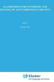 Tapa de Algorithms for synthesis and testing of asynchronous circuits