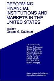 Tapa de Reforming financial institutions and markets in the United States
