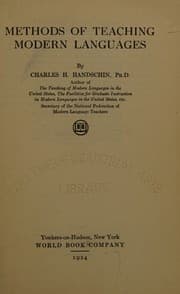 Tapa de Methods of teaching modern languages