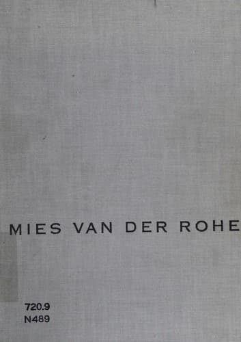 Tapa de Mies van der Rohe
