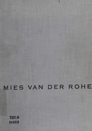 Tapa de Mies van der Rohe