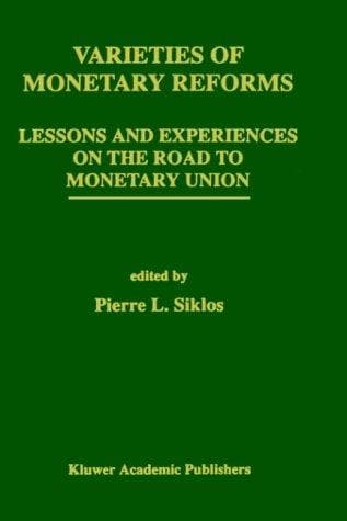 Tapa de Varieties of monetary reforms