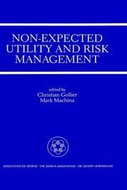 Tapa de Non-expected utility and risk management