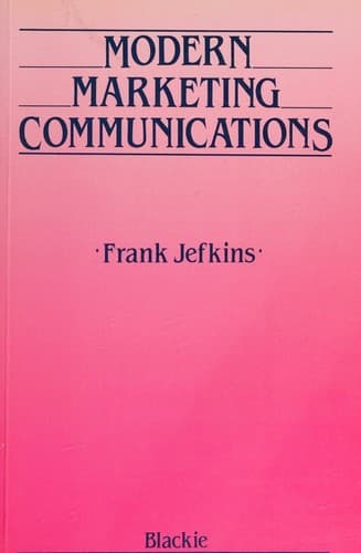 Tapa de Modern marketing communications