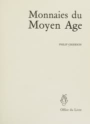Tapa de Monnaies du Moyen Age. (L'Univers des Monnaies).
