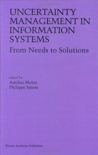 Tapa de Uncertainty Management in Information Systems