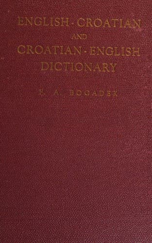 Tapa de New English-Croatian and Croatian-English dictionary