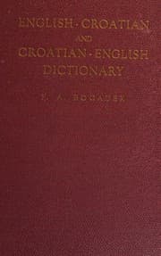 Tapa de New English-Croatian and Croatian-English dictionary