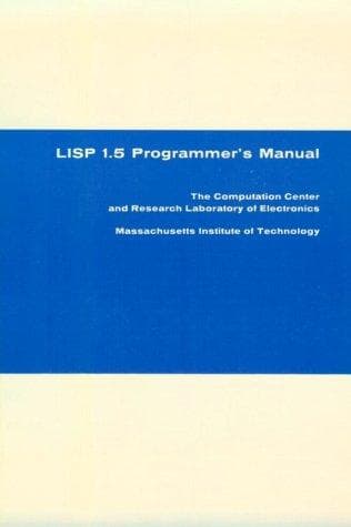 Tapa de LISP 1.5 Programmer's Manual