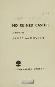 Tapa de No ruined castles, a novel