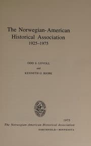 Tapa de The Norwegian-American Historical Association, 1925-1975