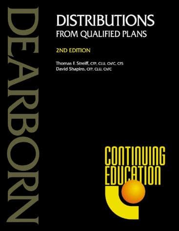Tapa de Distributions from qualified plans