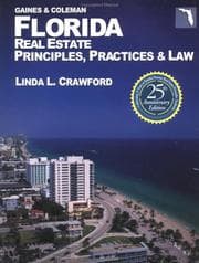 Tapa de Gaines & Coleman Florida real estate principles, practices & law