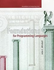 Tapa de Foundations for programming languages