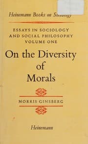 Tapa de On the Diversity of Morals (Volume 1)