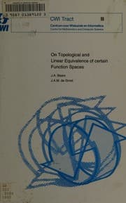 Tapa de On topological and linear equivalence of certain function spaces