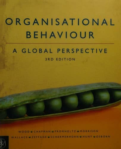 Tapa de Organisational behaviour