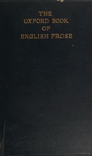 Tapa de The Oxford Book of English Prose