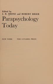 Tapa de Parapsychology today