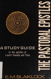 Tapa de The Pastoral epistles