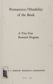 Tapa de Permanence/Durability of the Book