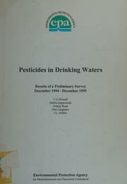 Tapa de Pesticides in drinking waters