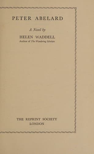 Tapa de Peter Abelard by Helen Waddell