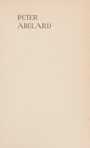 Tapa de PETER ABELARD, A NOVEL