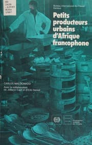 Tapa de Petits producteurs urbains d'Afrique francophone