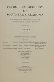 Tapa de Petroleum Geology of Southern Oklahoma Volume I