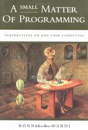 Tapa de A small matter of programming