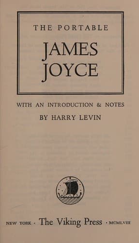 Tapa de THE PORTABLE JAMES JOYCE WITH AND INTRODUCTION & NOTES