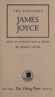 Tapa de THE PORTABLE JAMES JOYCE WITH AND INTRODUCTION & NOTES