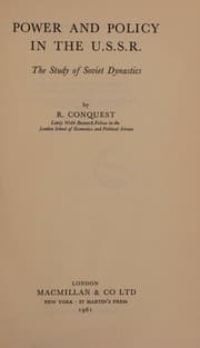 Tapa de Power and Policy in the USSR