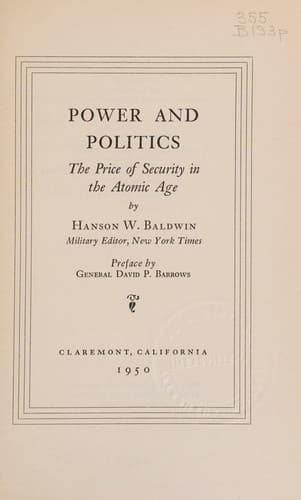 Tapa de Power and politics