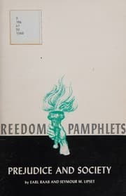 Tapa de Prejudice and society, (Freedom pamphlets)