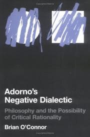 Tapa de Adorno's Negative Dialectic